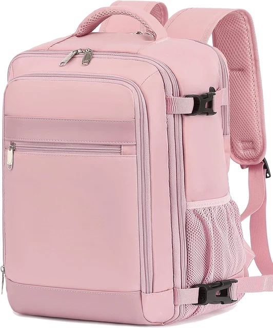 Sac à Dos De Cabine Ryanair – 40x20x25 Cm – Gris/Violet, 5 Compartiments, NEUF