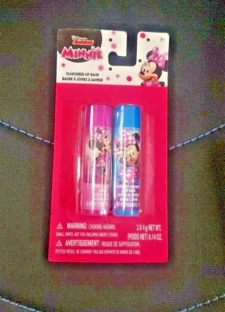 Disney Jr. Minnie Mouse 2 Pack Lip Balm In Berry & Blueberry - New