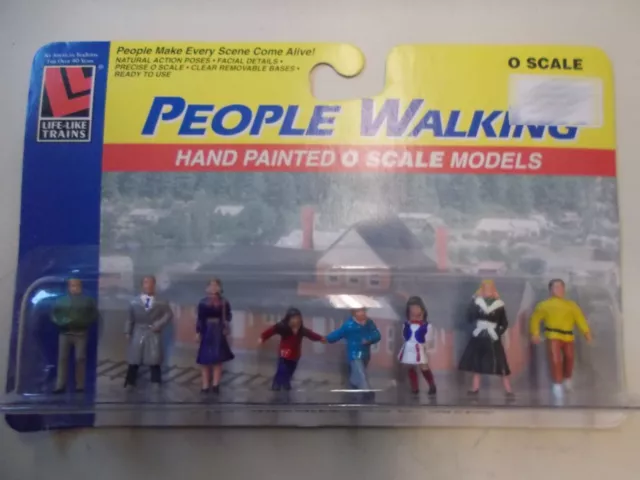 Life Like Trains - 0 Scale - Hand Painted People Walking OVP #K-292-22