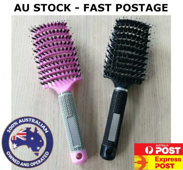 AU STOCK FREE POSTAGE Tangle Free Hair Brush Hairbrush Massage Gentle Happy Kids