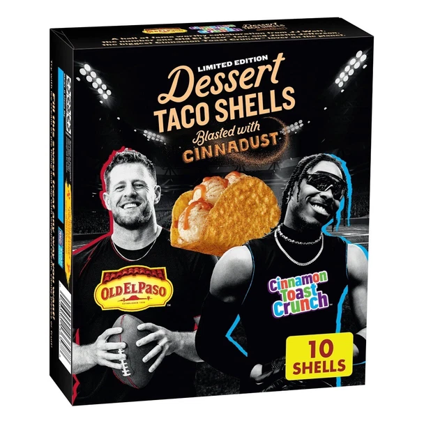OLD EL PASO Stand Cinnamon Toast Crunch Dessert Taco Shells Limited