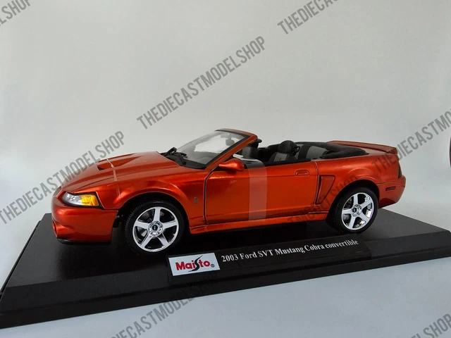 Diecast model cars Ford Mustang 1/18 Greenlight Cobra black/Décorer