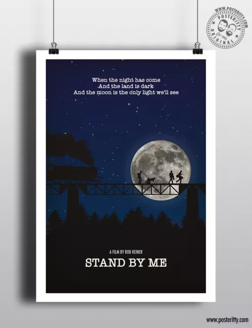 STAND BY ME - Movie Print Minimal Poster Posteritty Film Art Minimalist Quote
