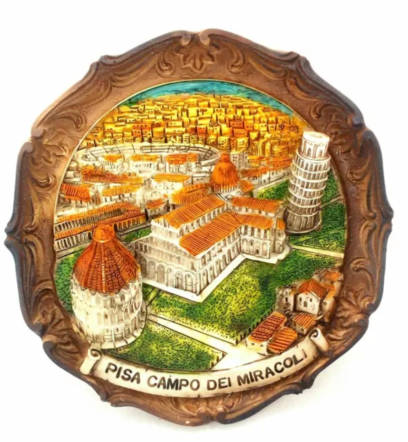 Pisa, Italy Souvenir 3-D Wall Plaque Made in Italy