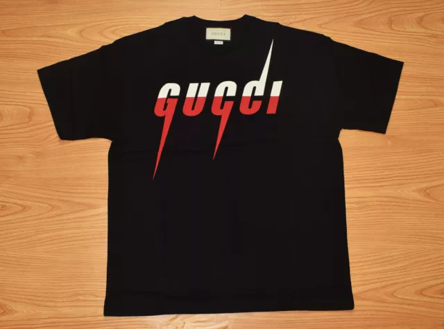 Gucci Black Cotton T-shirt For Men Gucci Blade Size L