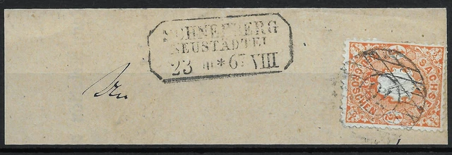 Sachsen 1863 . MiNr.15c . 1/2 Ngr . BPP BEFUND . N76 Oelsnitz / R3 SCHNEEBERG