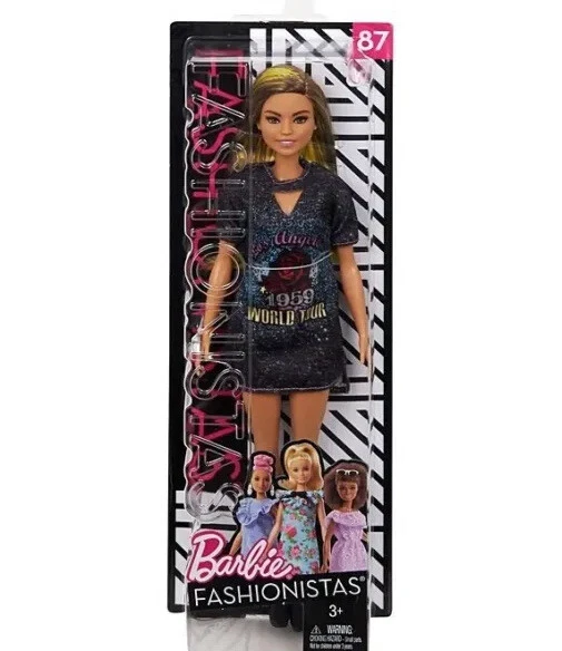 BARBIE FASHIONISTAS DOLL 87 Rock Star Glam Los Angeles 1959 World