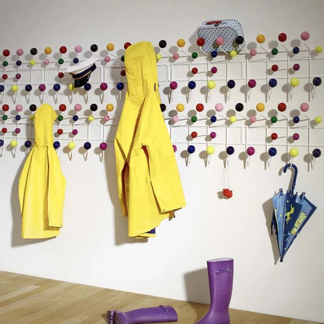 Wall-Mounted Coat Rack Hang It All Wall Hanger Hat Clothes Storage Candy Hook