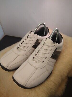 ALDO MENS CASUAL Comfort Sneakers Size 9 White Brown - Never Worn 