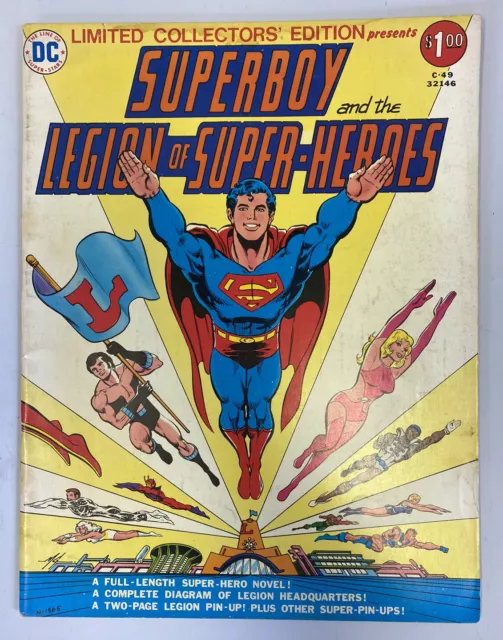 DC Superboy & Legion of Super-Heroes Limited Collectors Edition Comic C-49 1976