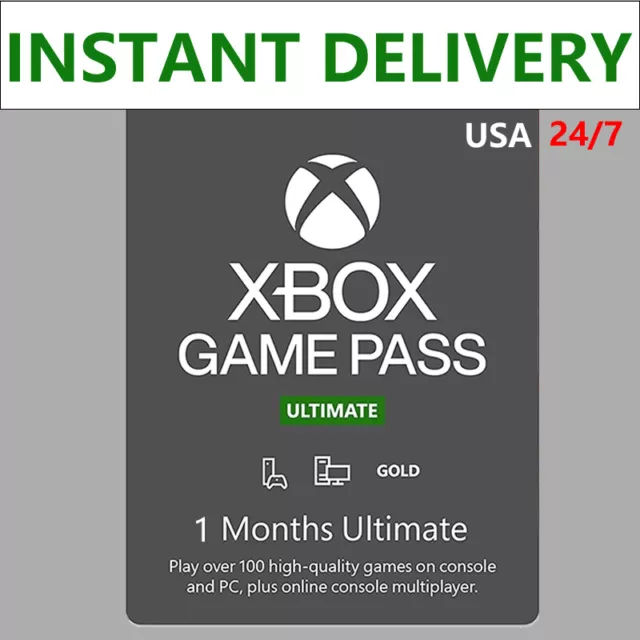 STUCII XBOX GAME PASS ULTIMATE (1 Year) Pass With Free EA PLAY - Email  Delivery - No Redeem Code - 1 Year Warranty - Compatible with All Xbox  Consoles and PC (Video Game) : : Video Games