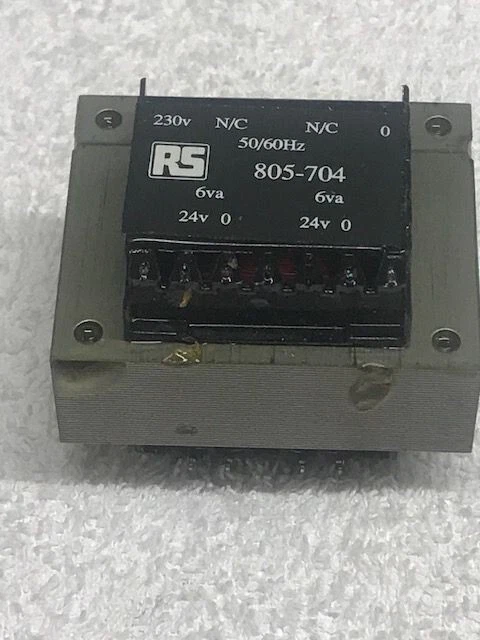 RS 805-704 PCB Mount Transformer. 240V input 12VA output £30.00 ...