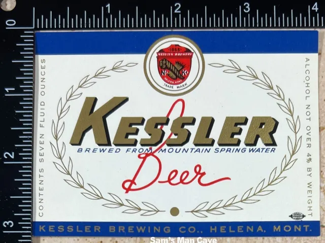 Kessler Muenchener Kindl Beer Label