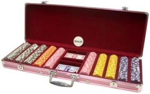 CHH Ladies Rose Dice Chip Poker Set (500 Piece)