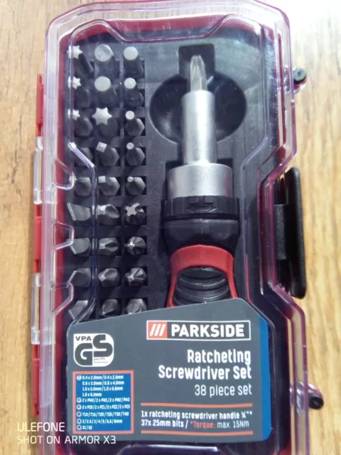 Parkside ratchet and bit set cheap