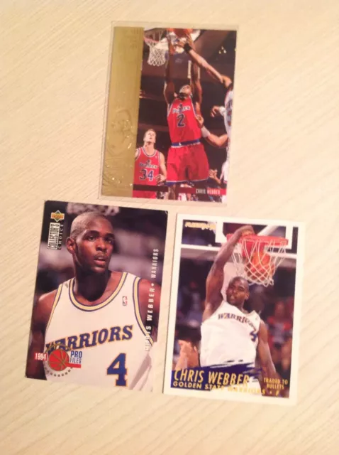 chris Webber NBA Basketball trading cards inc inserts