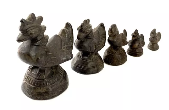 Antique Burmese Bronze 19th Century Opium Weights