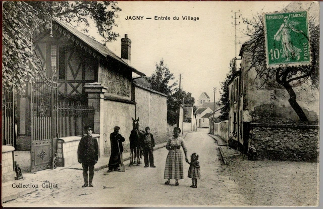 CPA - 95 - JAGNY - Entrée du Village