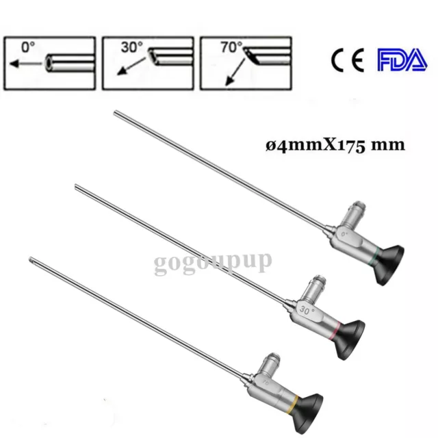 0°/30°/70° FDA ø4.0mm x 175mm Rigid Optic Lens Joint/Nasal Examination Sinuscope