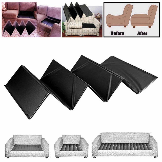 Sofa Seat Armchair Rejuvenator Sagging Saver Chair Boards Support 1, 2, 3(Black)