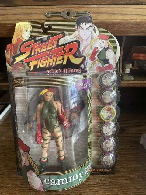 Year 1999 Capcom Street Fighter 7 Figure CAMMY Player 1 in Dark