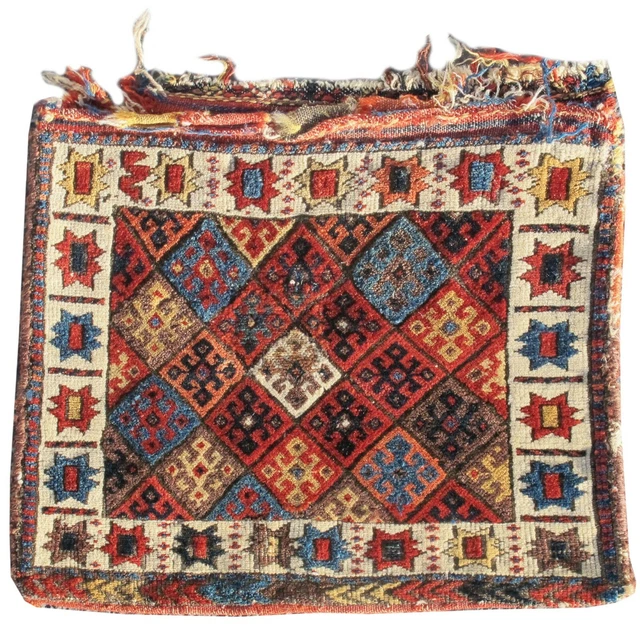 Beautiful Antique Jaf Kurd Saddle Bag Glowing Colors - Late 19th Century