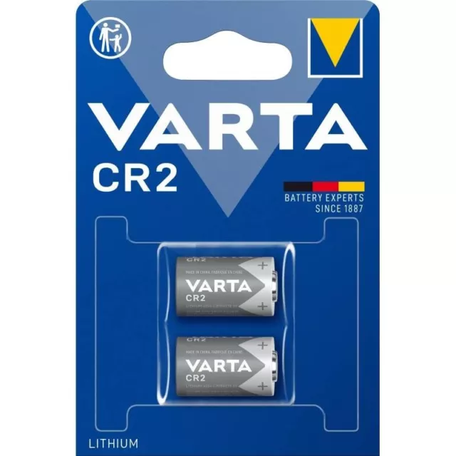 Pile CR2 3V lithium Varta blister de 2 piles CR2 batterie