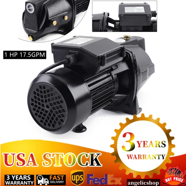 1 HP 110V Shallow Well Jet Pump w/ Pressure Switch Water Jet Pump Heavy