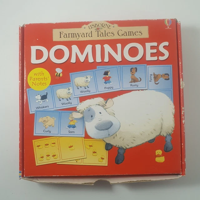 Usborne Farmyard Tales Games Dominoes Children's Tile Game 2002 kids educational