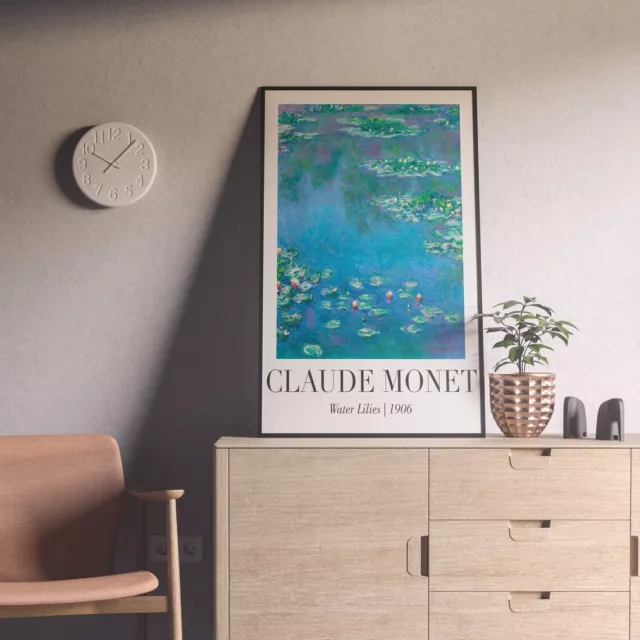 Claude Monet Water Lilies Wall Art poster Choose your Size