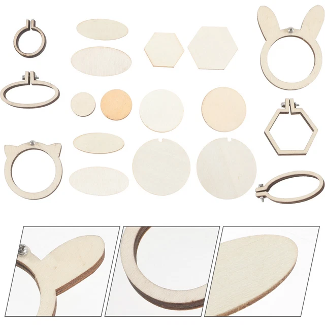 6 Stück Mini-Kreuzstich-Reifen, Miniatur-Stickring, Stickkreise,