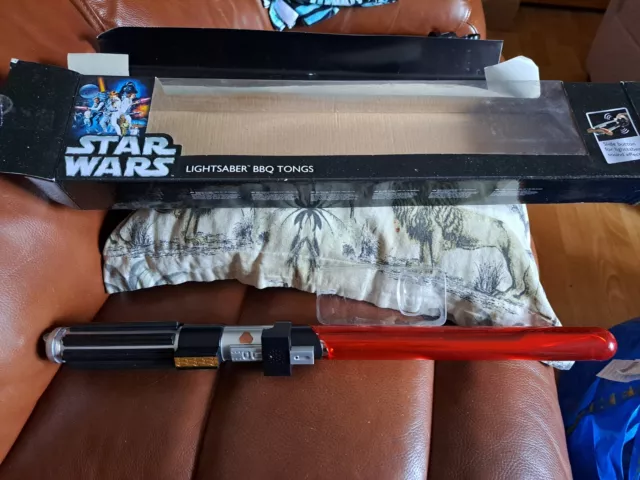 STAR WARS Darth Vader LightSaber Barbeque Tongs With Sound Effects