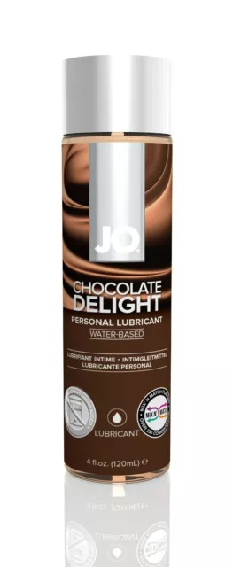 System JO Chocolate Delight Lubricante Base Al Agua Sabor sin Azúcar 118ml 120ml