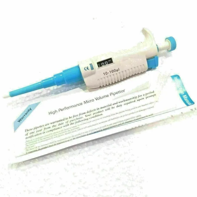 Variable Volume Micropipette 10ul - 100ul Free Shipping Worldwide Medico Pipette