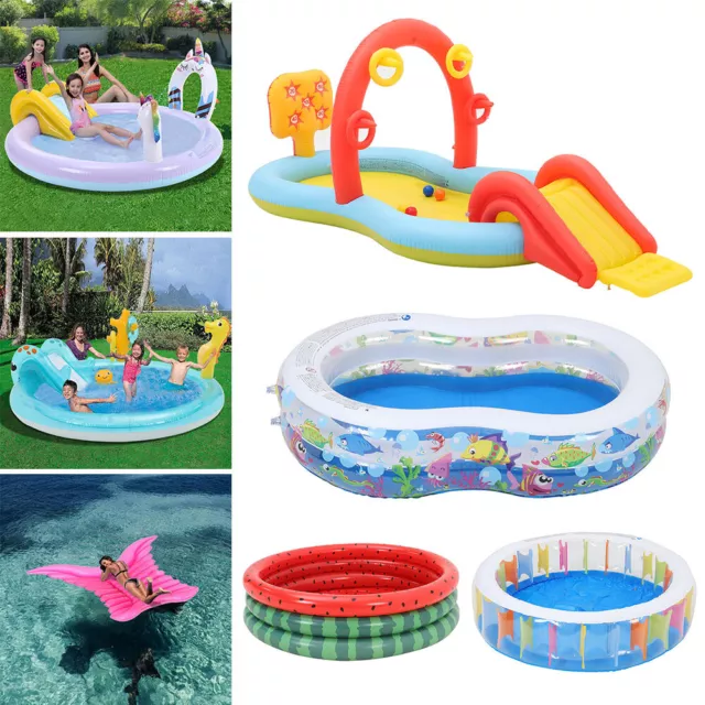 Inflatable Paddling Pool Garden Swimming Toddler Kids Fun Ocean Ball Pit Pool 2