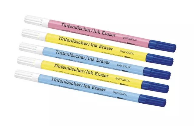 50x Senator Tintenlöscher Tintenkiller Löschstift mit Rundspitze farbig sortiert