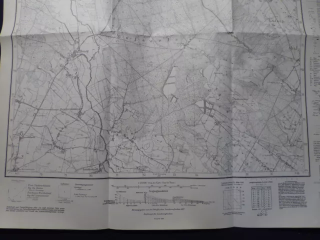 Landkarte Meßtischblatt 4572 Honig in Schlesien, Kreis Groß Wartenberg, 1940 3