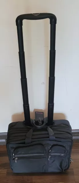 TUMI - Wheeled Business Briefcase/ Laptop/Luggage  Deluxe Expandable Carry On