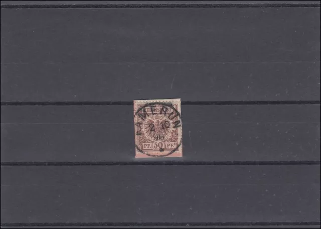 Kamerun: V50 auf Briefausschnitt mit Stempel Kamerun 1896