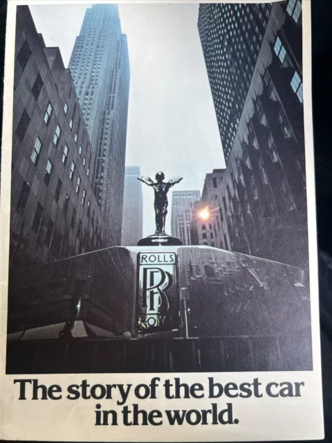 The Rolls Royce Story Original Car Sales Brochure Collectible 1976