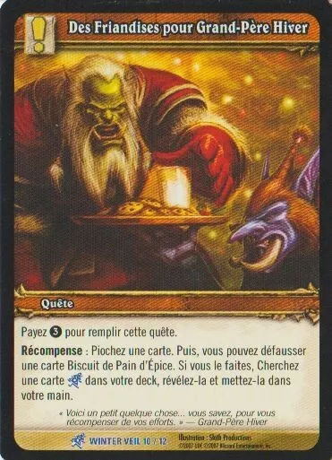 Grandfather Winter Candy #10 RARE / Winter Veil FR WoW TCG