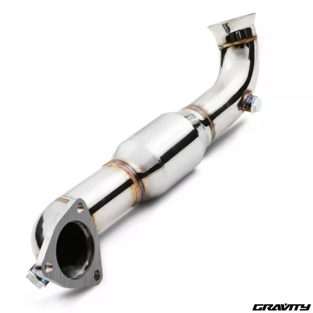 Stainless Sports Cat Exhaust Downpipe For Peugeot 207 Turbo Gti 1.6 Turbo