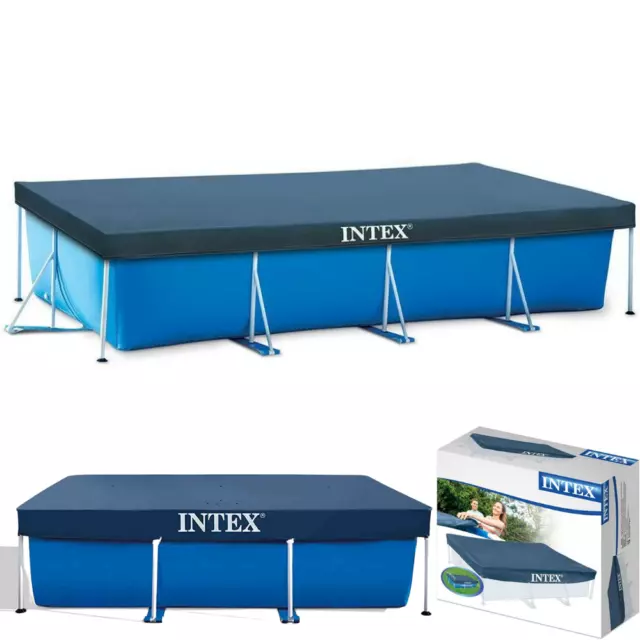 Intex TELO COPERTURA COPRI PISCINA PISCINE EASY FRAME RETTANGOLARE 300X200 28038