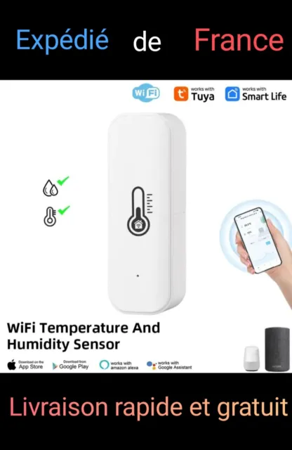 Thermomètre Capteur de température et d'humidité Wifi, Tuya, Smar Life ....