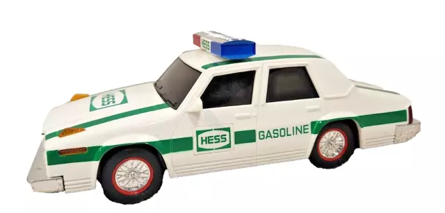 1993 Hess Green/White Patrol Car With Lights And Sounds Tested Works