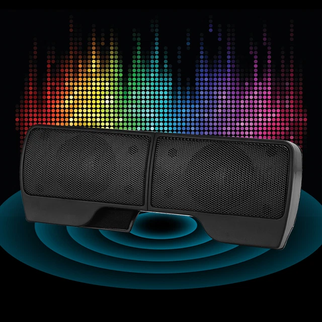 Barre De Son Mini Enceintes Soundbar Portable USB Avec Prise De 3 5 Mm