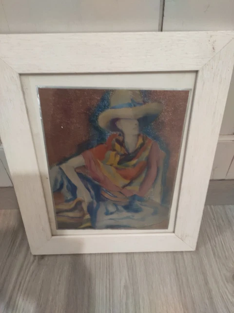 Tableau cubiste Picasso la femme au chapeau • Peintures sur toile