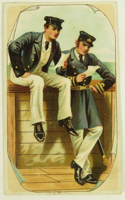 antique trade card Ariosa Coffee sailor