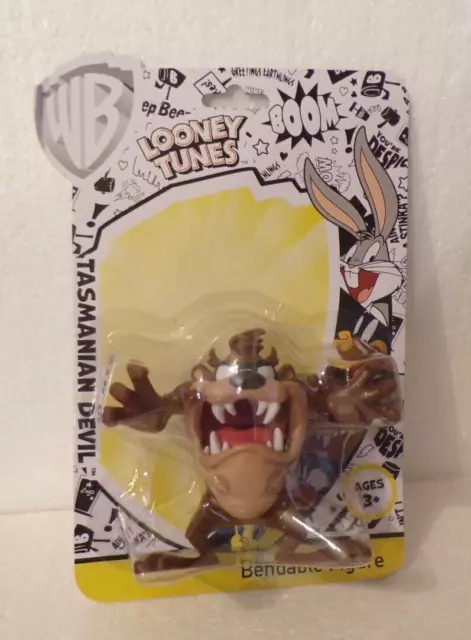 Look  Warner Bros Looney Tunes Tasmanian Devil Bendable Figure Nip