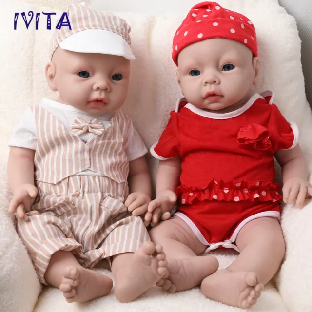 Cute Boy/Girl Baby Newborn 20"Reborn Baby Doll Full Body Silicone Toddler Toy